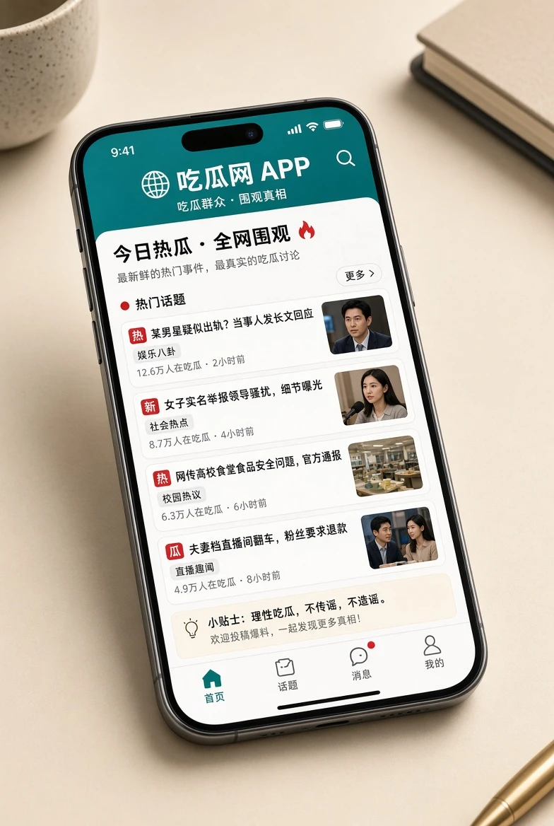 吃瓜网移动端内容浏览主题画面